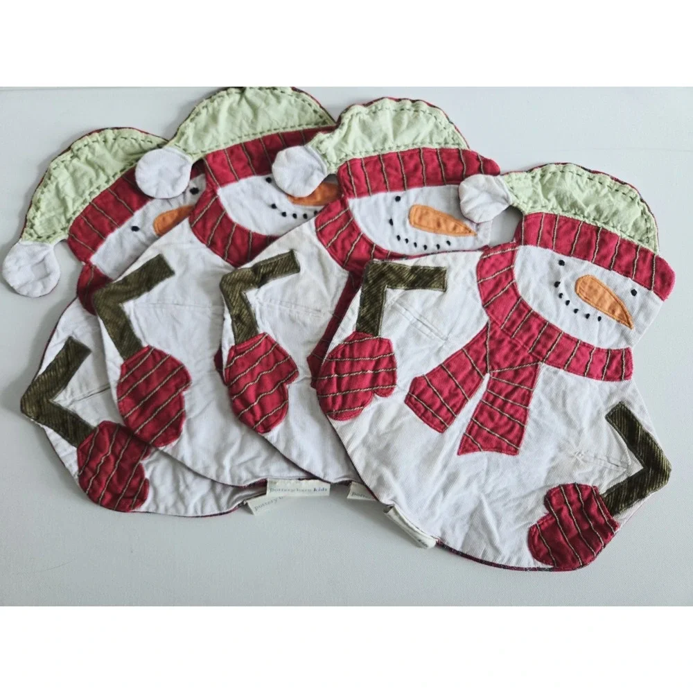 (10) POTTERY BARN Kids Set Placemats Winter Christmas Holiday Novelty Weinachten